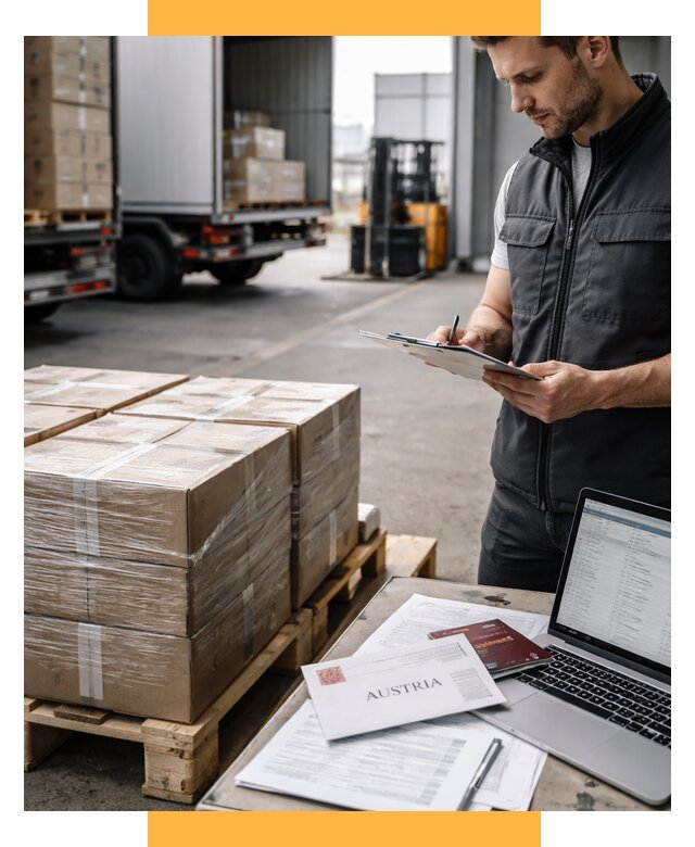 Доставка в Австрию от 67028 р. Логистика и экспорт СетСервис-Члб