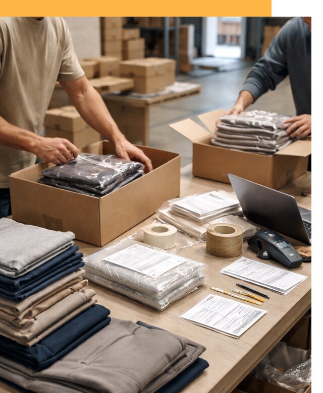 Перевозка одежды по миру от 7734 руб. с таможенным оформлением