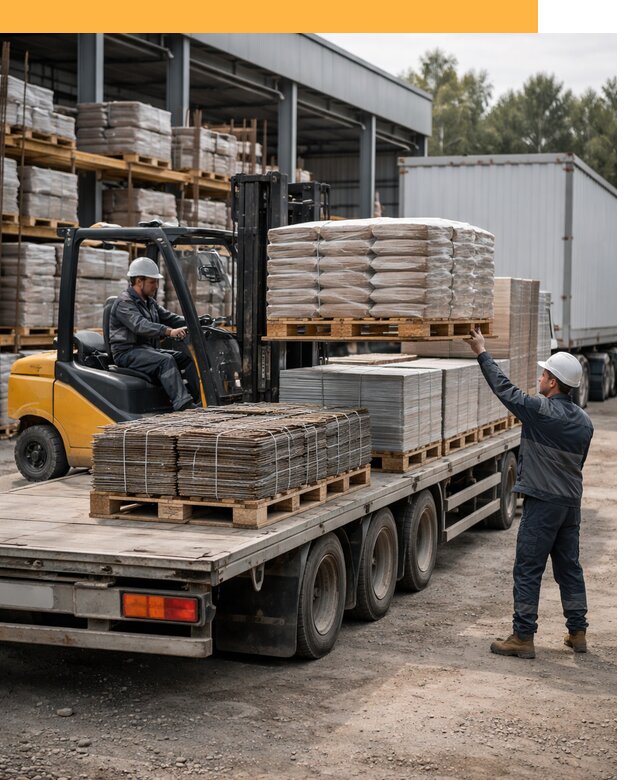 Перевозка строительных материалов по миру от 5672 руб