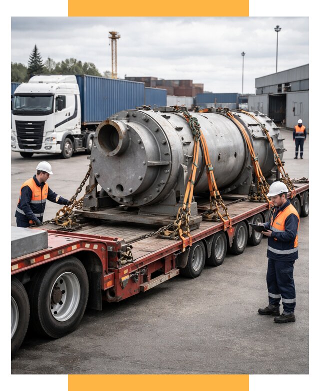 Перевозка тяжеловесных грузов под ключ от 154680 р. | СетСервис-Члб