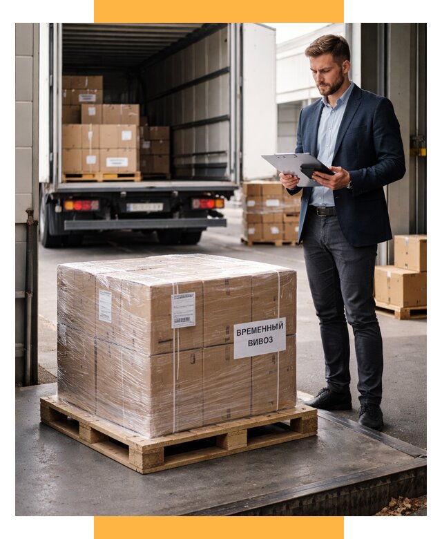Временный вывоз товаров под ключ от 8250 р. | СетСервис-Члб
