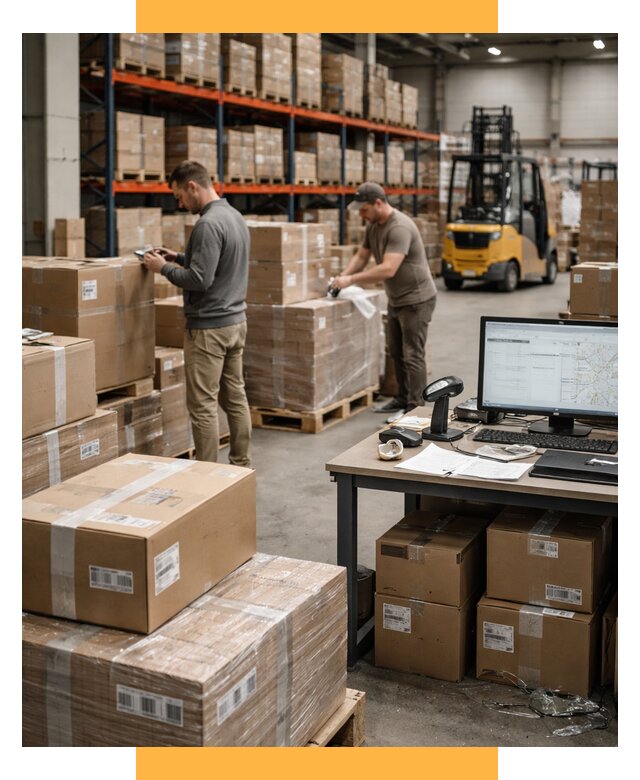 Склад консолидации в Европе от 6703 р., услуги СетСервис-Члб